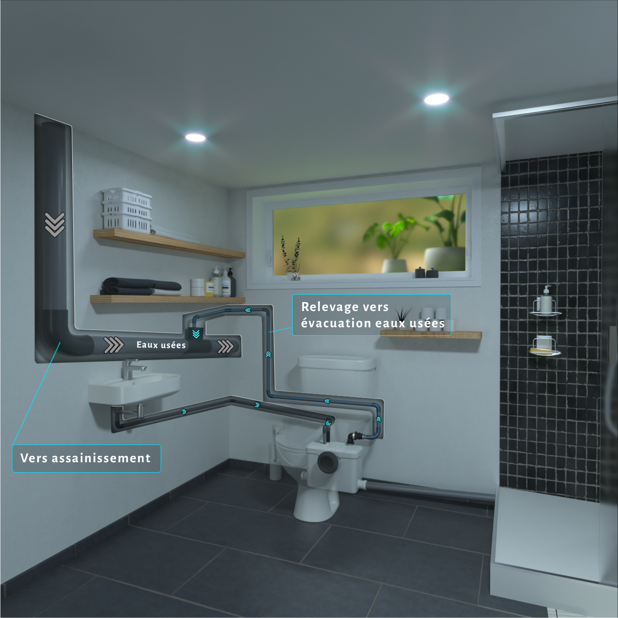 How to Create a Bathroom in a Basement